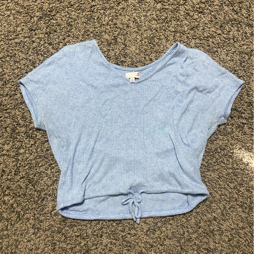 Light Blue Short Sleeve Top